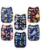 ALVABABY Baby Cloth Diaper 6 Pack with 12 Inserts One Size Cloth Diaper Covers Adjustable Washable Reusable for Baby Girls and Boys