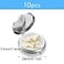 Sibba Molain 10Pcs Pill Organizer Pill Box with Mirror Portable Small Pill Case for Purse or Pocket Cute Metal Pill Holder for Travel Vitamins Medication Supplements