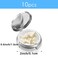Sibba Molain 10Pcs Pill Organizer Pill Box with Mirror Portable Small Pill Case for Purse or Pocket Cute Metal Pill Holder for Travel Vitamins Medication Supplements
