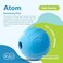 كرة تدليك الأنسجة العميقة RAD Atom فائقة الصلابة، كرة تحرير اللفافة العضلية لآلام الظهر والكتفين والأرداف وأوتار الركبة وعضلات شبه المنحرفة وعضلات الصدر، علاج نقاط الزناد، علاج الحركة