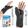 جبيرة معصم وإبهام BraceAbility، جبيرة طويلة للساعد، مثبت لالتهاب الأوتار والالتواءات، دعامة للإبهام لتخفيف آلام التهاب المفاصل ودعم اليد اليمنى، مقاس XS