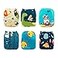 babygoal Reusable Cloth Diapers 6 Pack6pcs Microfiber Inserts4pcs Rayon from Bamboo Inserts One Size Adjustable Washable Pocket Nappy Covers for Baby BoysRashFree