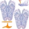SOFTNLUX Foot Reflexology Sock Set with Massage Tool Acupressure Reflexology Socks Relief Body Stress Aches Feet Acupuncture Point Massage Pen Trigger Men Size