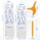 SOFTNLUX Foot Reflexology Sock Set with Massage Tool Acupressure Reflexology Socks Relief Body Stress Aches Feet Acupuncture Point Massage Pen Trigger Men Size