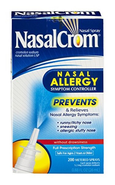 NasalCrom Nasal Spray Allergy Symptom Controller 200 Sprays 88 FL OZ
