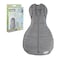 Woombie Convertible Swaddle Blanket with Vent TwilightHeathered Gray 513 Pound