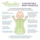 Woombie Convertible Swaddle Blanket with Vent TwilightHeathered Gray 513 Pound