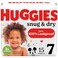 Huggies Size 7 Diapers Snug Dry Baby Diapers Size 7 41 lbs 15 Count Packaging May Vary