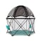 Baby Delight Go With Me Eclipse Mesh Portable Playard Playpen Sun Canopy Indoor and Outdoor Watercolor Stripe Base