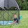 Baby Delight Go With Me Eclipse Mesh Portable Playard Playpen Sun Canopy Indoor and Outdoor Watercolor Stripe Base