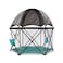 Baby Delight Go With Me Eclipse Mesh Portable Playard Playpen Sun Canopy Indoor and Outdoor Watercolor Stripe Base