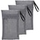 Kootinn Travel Soap Saver Bag 3 Pcs Soap Pocket Exfoliating Soap Saver Pouch Rough Mesh Bar Soap Bags for Shower Body Foam Scrubber Exfoliating Shower Sponge Grey