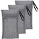Kootinn Travel Soap Saver Bag 3 Pcs Soap Pocket Exfoliating Soap Saver Pouch Rough Mesh Bar Soap Bags for Shower Body Foam Scrubber Exfoliating Shower Sponge Grey