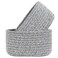 ABenkle 2 Pack Small Woven Baskets Tiny Oval Shallow Storage Baskets Mini Cotton Rope Empty Decorative Basket Boho Little Organizer Bins for Bathroom Cat Dog Toy Gifts Baskets