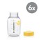 Medela Breast Milk Collection and Storage Bottles with Solid Lids 6pk5oz150ml Breastmilk Container Compatible Breast Pumps and Made Without BPA