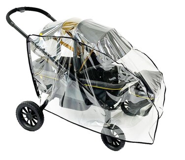 SASHA'S SASHAS Rain and Wind Cover for Evenflo Pivot Xplore AllTerrain Stroller Wagon Clear Design Ventilation Holes Maximum Coverage Stroller not Included Made in USA