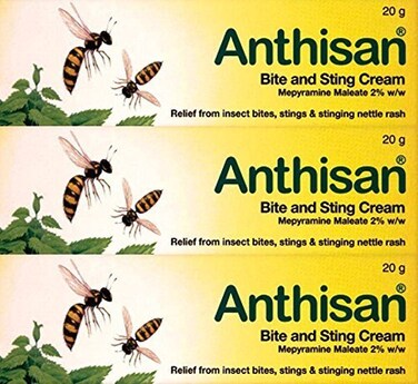 كريم لدغات الحشرات SEALIGHT Anthisan، 20 غرام × 3 عبوات من Anthisan