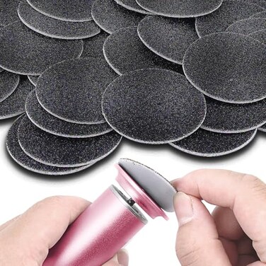 AONOLOVO 60PCS Replaceable Sandpaper Refill Discs for Electric Foot File Callus Remover Grit 80