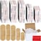 Lounsweer 1000 Pcs Fabric Adhesive Bandages Variety Pack Bulk Assorted Sizes Flexible Breathable Patch Fabric Bandages for Family First Aid Skin Wrap Finger Wound Natural