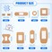 BBTO 400 Pcs Bandages Bulk Various Sizes Food Service Waterproof Adhesive Bandages Sterile Processing Non Stick Strips Pad for First Aid Wound Care Protection8 Styles