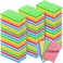 Zhengmy 100 Pieces Sponges Bulk Sponges Kitchen Compressed Sponge Natural Dish Sponge Compressed Wood Pulp Cleaning Without Scratching for Kitchen Bathroom 39 x 24 x 012 Inch Multicolor
