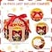 Funrous 24 Pcs Carnival Treat Boxes Circus Cupcake Paper Candy Red White Stripes Carnival Favor Boxes Goody Gift Decorations for Circus Halloween Themed Birthday Party Supplies
