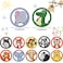 Chinco 120 Pcs Pee Targets for Boys Training Toilet Tinkle Flushable Paper Stickers You Pee on Boys Potty Training Targets Potty Aids Flushable Chart for Toddlers UseAnimals Styles