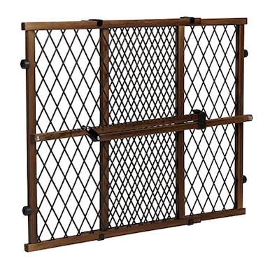 Evenflo Position Lock Adjustable Wood Baby Gate Farmhouse Collection