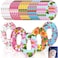 Panelee 25 Pcs Adhesive Patch Compatible with Dexcom Sweatproof Colorful Floral Variety Pre Cut Adhesive Tape Glucose Monitor Protection G6