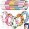Panelee 25 Pcs Adhesive Patch Compatible with Dexcom Sweatproof Colorful Floral Variety Pre Cut Adhesive Tape Glucose Monitor Protection G6