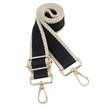 chushui Purse StrapReplacement Crossbody Shoulder Strap for Handbag Jacquard Black