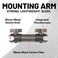 Bulletpoint Mounting Solutions Dash Mount 47 Arm Compatible with iPhone and Android Smartphones Fits 20mm Attachment Ball Matte Black Carbon Fiber