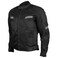 Vance Leather Viper Mens Black Reflective Mesh Motorcycle Jacket wCE Armor Thermal Removable Liner Black XLarge