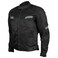 Vance Leather Viper Mens Black Reflective Mesh Motorcycle Jacket wCE Armor Thermal Removable Liner Black XLarge