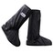 USHTH Black Waterproof Rain Boot Shoe Cover with Reflector 1 Pair Medium