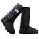 USHTH Black Waterproof Rain Boot Shoe Cover with Reflector 1 Pair Medium