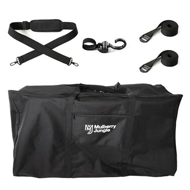 Venmark Stroller Bag Baby Stroller Travel Bag for Single Double Strollers Black Stroller Storage Bag Protects Strollers While Traveling Complete with Stroller Hook