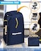 wymulot Large Stroller Bag for Airplane Waterproof Stroller Travel Bag Gate Check Stroller Bag for SingleDouble Stroller Travel Bag with Handle and Drawstring Closure Stroller Cover Blue