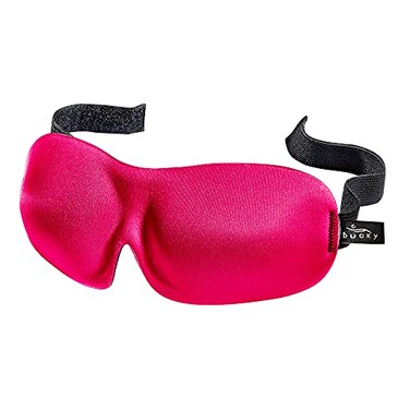 Bucky 40 Blinks No Pressure Solid Eye Mask for Sleep Travel Magenta One Size