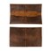Heather's Heathers Rectangular Makeup Brush Organizer Bourbon Brown Leather Handmade Drawstring Closure