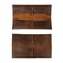 Heather's Heathers Rectangular Makeup Brush Organizer Bourbon Brown Leather Handmade Drawstring Closure
