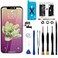 Brinonac for iPhone X OLED Screen Replacement Kit 58 inch 3D Touch Screen Display Digitizer Frame Assembly Set with Repair Tools and Tempered Glass Protector