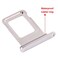 Perzework SIM Card Tray Holder Slot Replacement for iPhone 12 Pro and iPhone 12 Pro Max Silver with Waterproof Rubber Ring and Eject Pin Single Sim Version