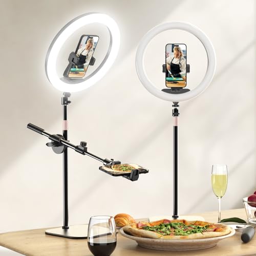 يوبي سايز Ubeesize 12 Desk Ring Light With Stand And Phone Holder