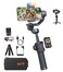 hohem iSteady M7 Gimbal Stabilizer for iPhone 3Axis Smartphone Gimbal with Magnetic AI Tracker Fill Light Detachable Touchscreen Remote Controller Builtin Extension Rod 500g Payload