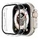 Misxi 2 Pack Hard PC Case Built in Tempered Glass Compatible with 49mm Apple Watch Ultra 3 Ultra 2 Ultra Thin Protective Case with Screen Protector for iWatch Cover with Button Transparent