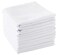 Scotamalone Mens Handkerchiefs 100 Soft Cotton White Hankie Hankerchieves