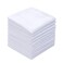 GB Selected GB Mens Handkerchiefs 100 Cotton Solid White with Stripe Large Classic Hankies Bulk Set 12 Pack