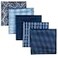 Retreez 5 Piece Assorted Woven Microfiber Premium Pocket Square Gift Box Set Set 001