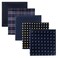 Retreez 5 Piece Assorted Woven Microfiber Premium Pocket Square Gift Box Set Set 007